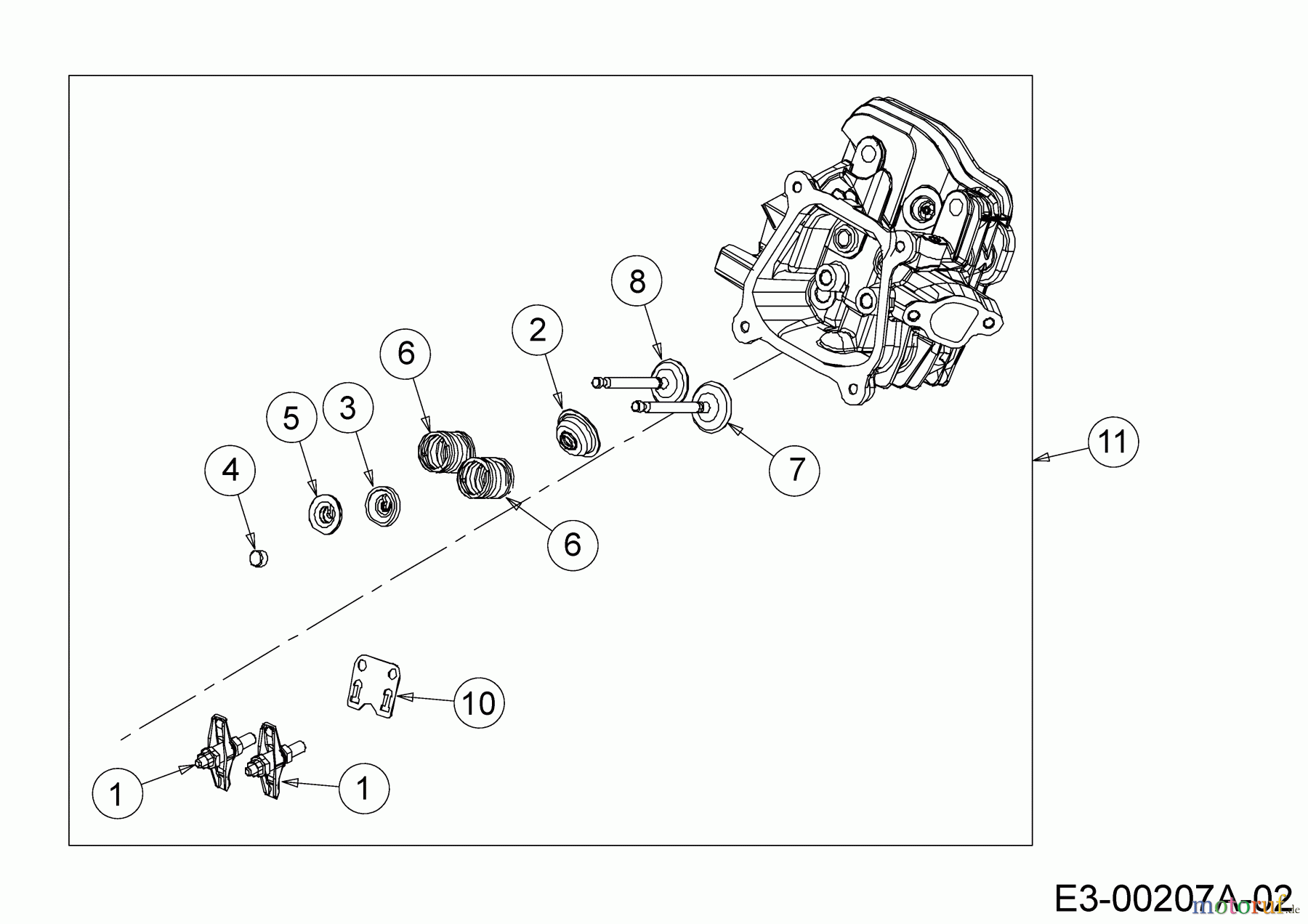  MTD-Engines Horizontal 165-WU 752Z165-WU  (2018) Cylinder head