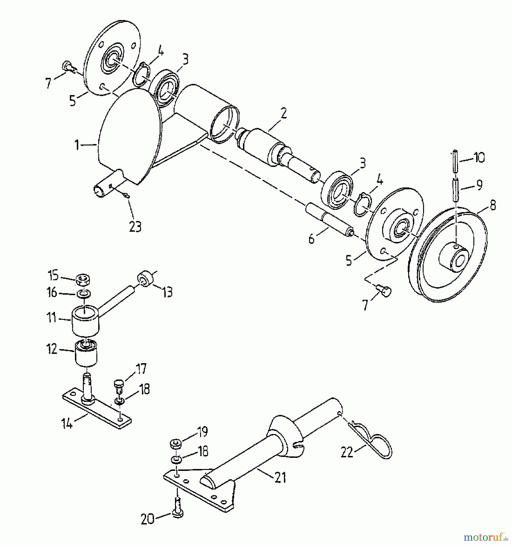  Gutbrod Cutter bar mower BM 91 17A-091-604  (1999) Cutting drive