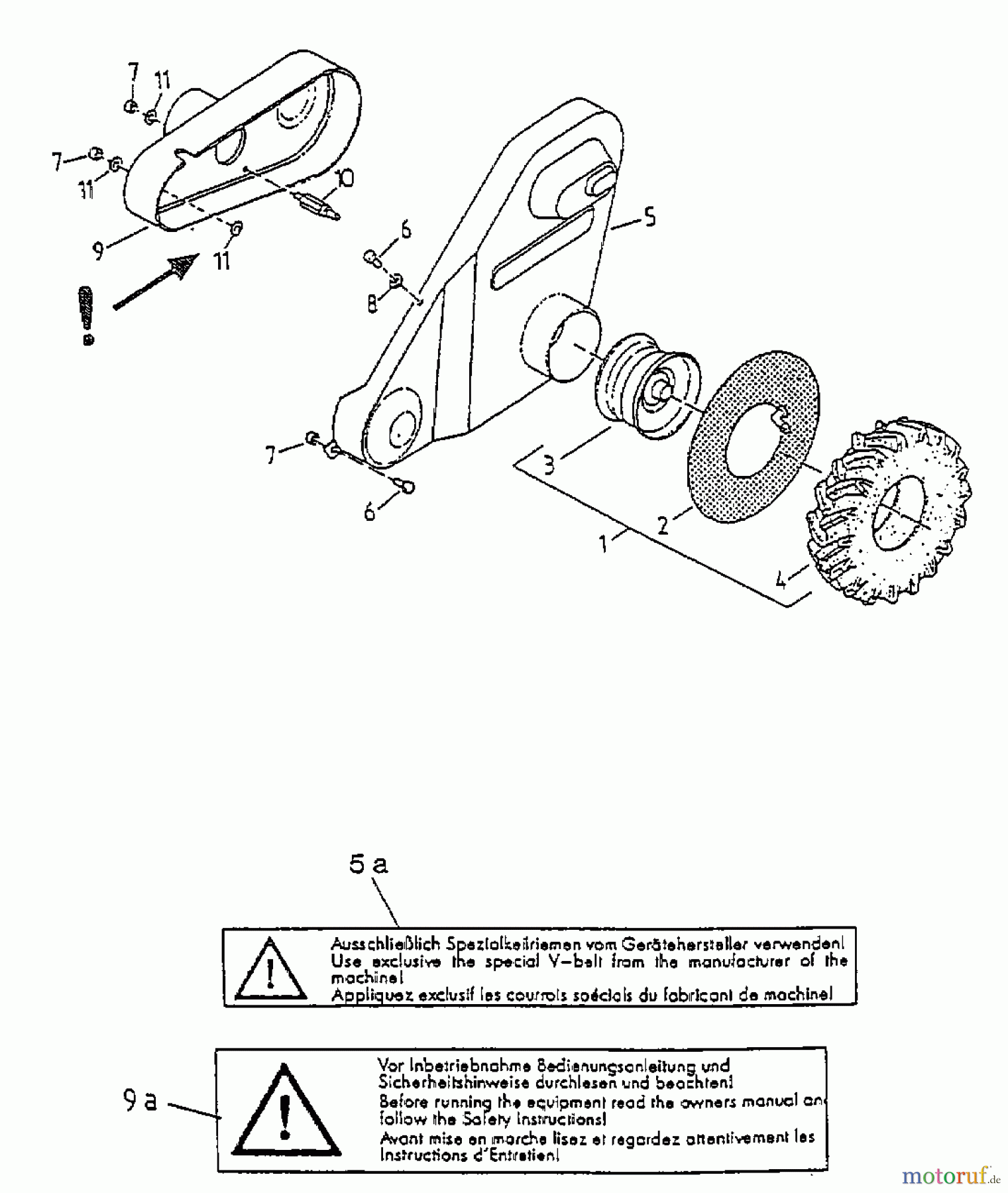  Gutbrod Cutter bar mower BM 91 07517.04  (1998) Wheels