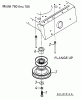 MTD untill 2011 Eurotrac 155/102 13DP760N600 (2001) Listas de piezas de repuesto y dibujos Engine pulley