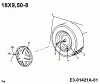 MTD EH/160 13AF795N678 (1998) Listas de piezas de repuesto y dibujos Rear wheels