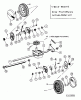 MTD untill 2011 48 SPT 12A-V25V600 (2004) Listas de piezas de repuesto y dibujos Gearbox, Wheels