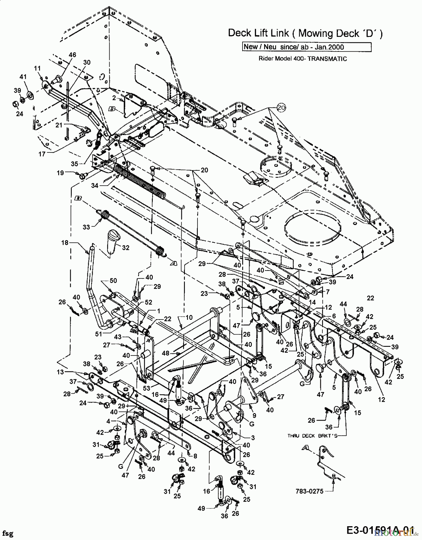  Univert Lawn tractors 130 BF 13AA47UF663  (2000) Deck lift