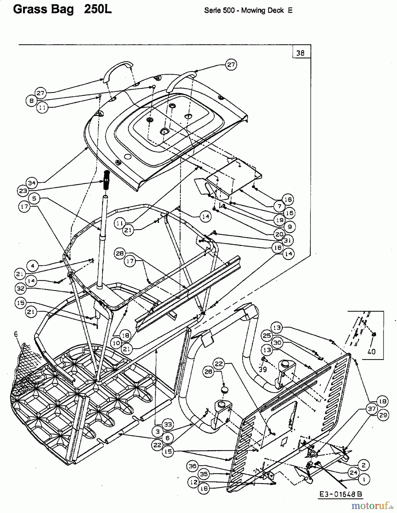  Raiffeisen Lawn tractors RMH 514-92 A 13BA507E628  (2003) Grass box