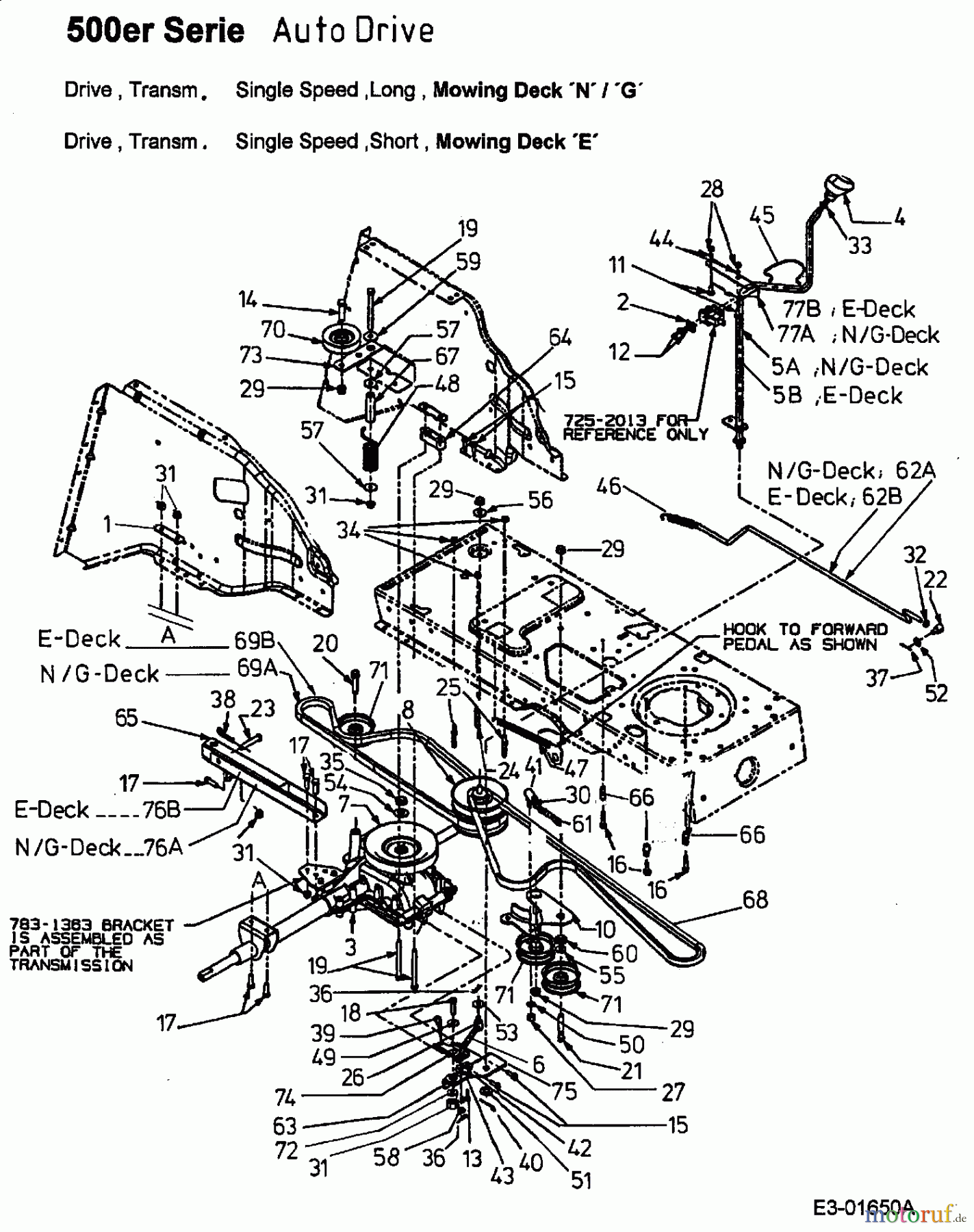  Gutbrod Lawn tractors GLX 92 RA 13AA506E690  (2002) Drive system