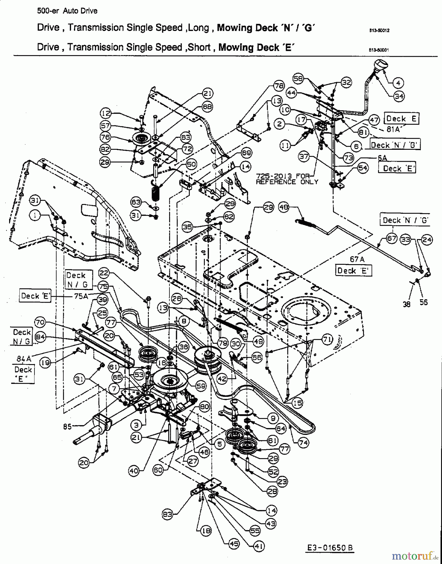  Gutbrod Lawn tractors GLX 107 SAL 13AE506G690  (2002) Drive system