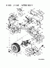 MTD untill 2011 H/130 13AQ698G678 (2004) Listas de piezas de repuesto y dibujos Drive system, Pedals, Rear wheels