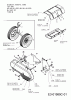 Troy-Bilt TBT 380 21B-382A609 (2008) Listas de piezas de repuesto y dibujos Belt cover, Wheels, Tine shield