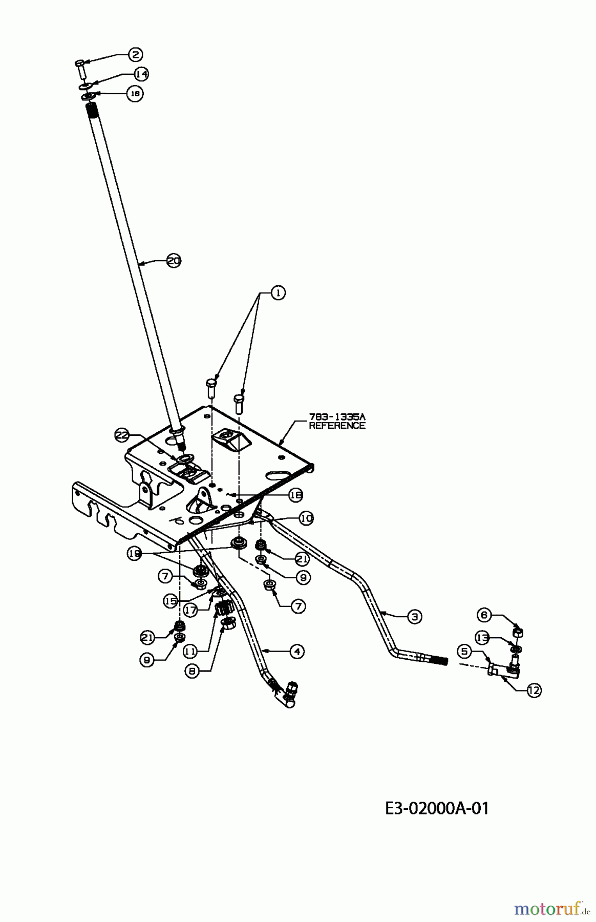  Fleurelle Lawn tractors AMH 1651 13A5489N619  (2004) Steering