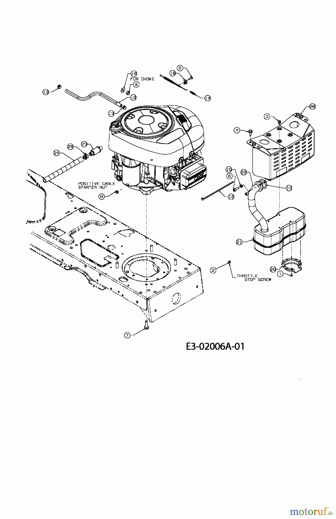  Gutbrod Lawn tractors GLX 92 RH 13CM516E690  (2005) Engine accessories