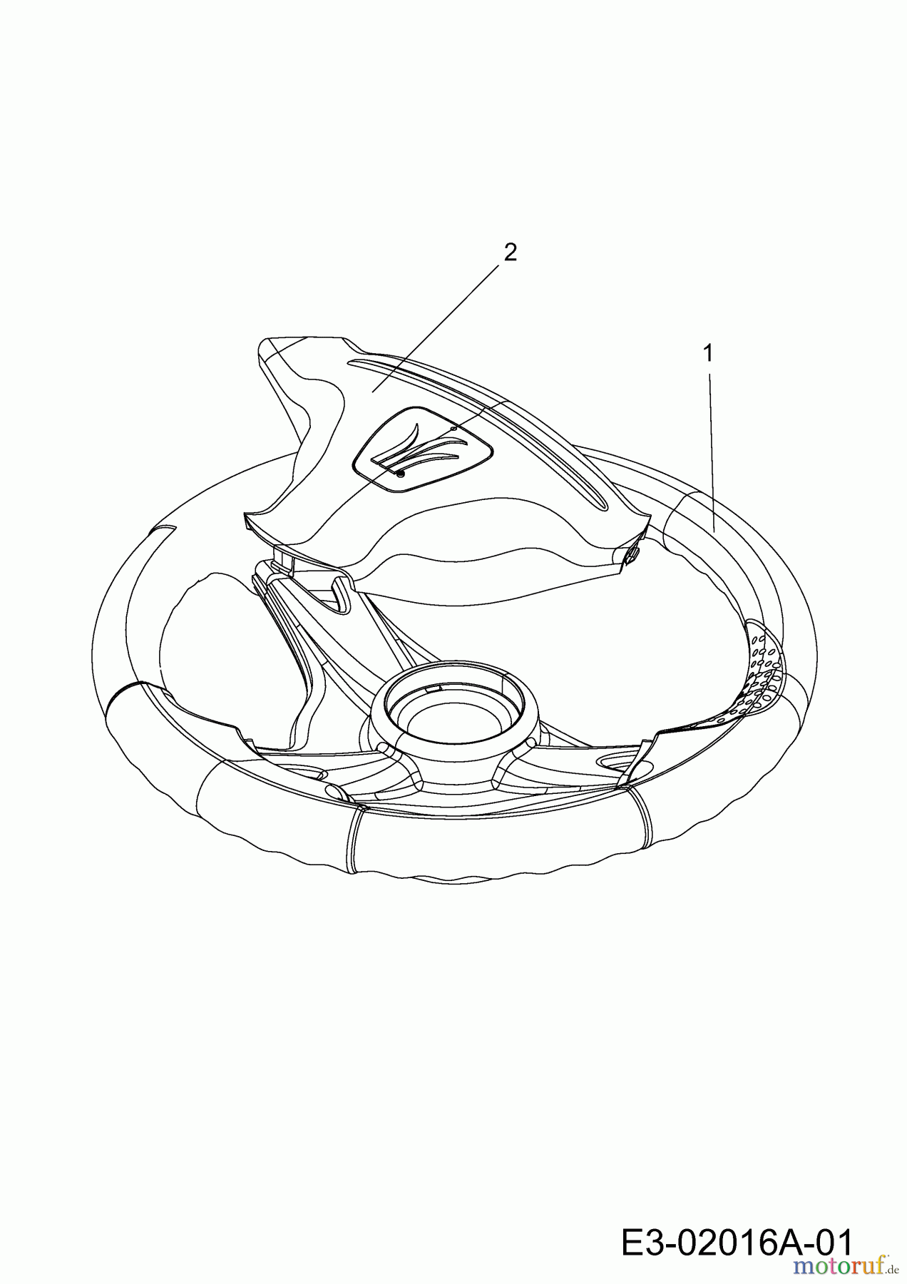  Gutbrod Lawn tractors GLX 105 RHL-SK 13AF51GN490  (2010) Steering wheel