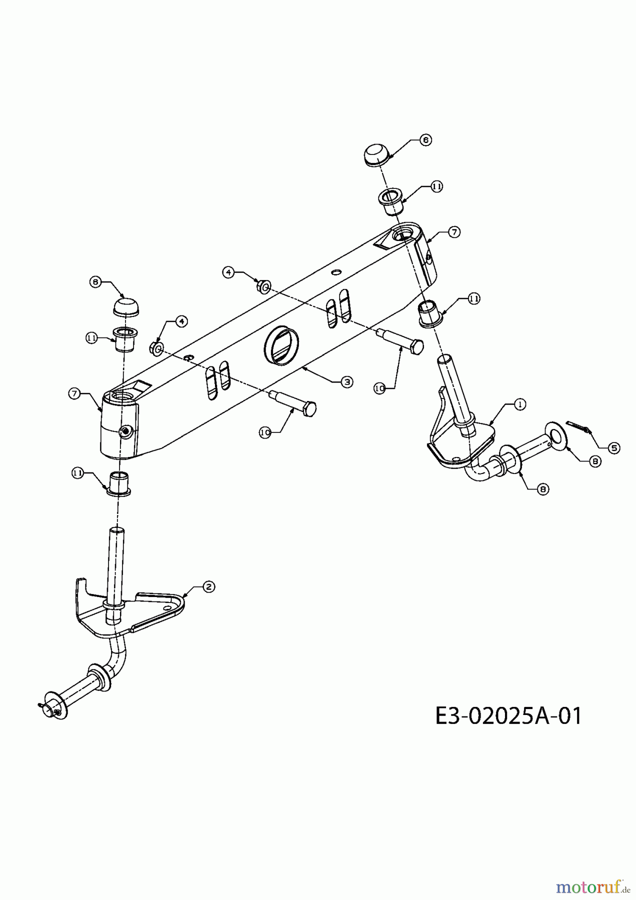  Raiffeisen Lawn tractors RMH 514-105 A 13BM507N628  (2006) Front axle