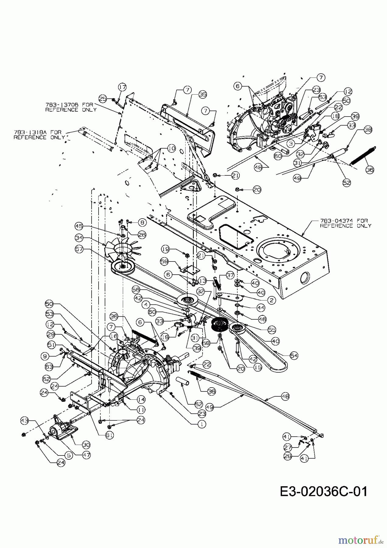  Bolens Lawn tractors BL 175/92 H 13AN495E484  (2008) Drive system