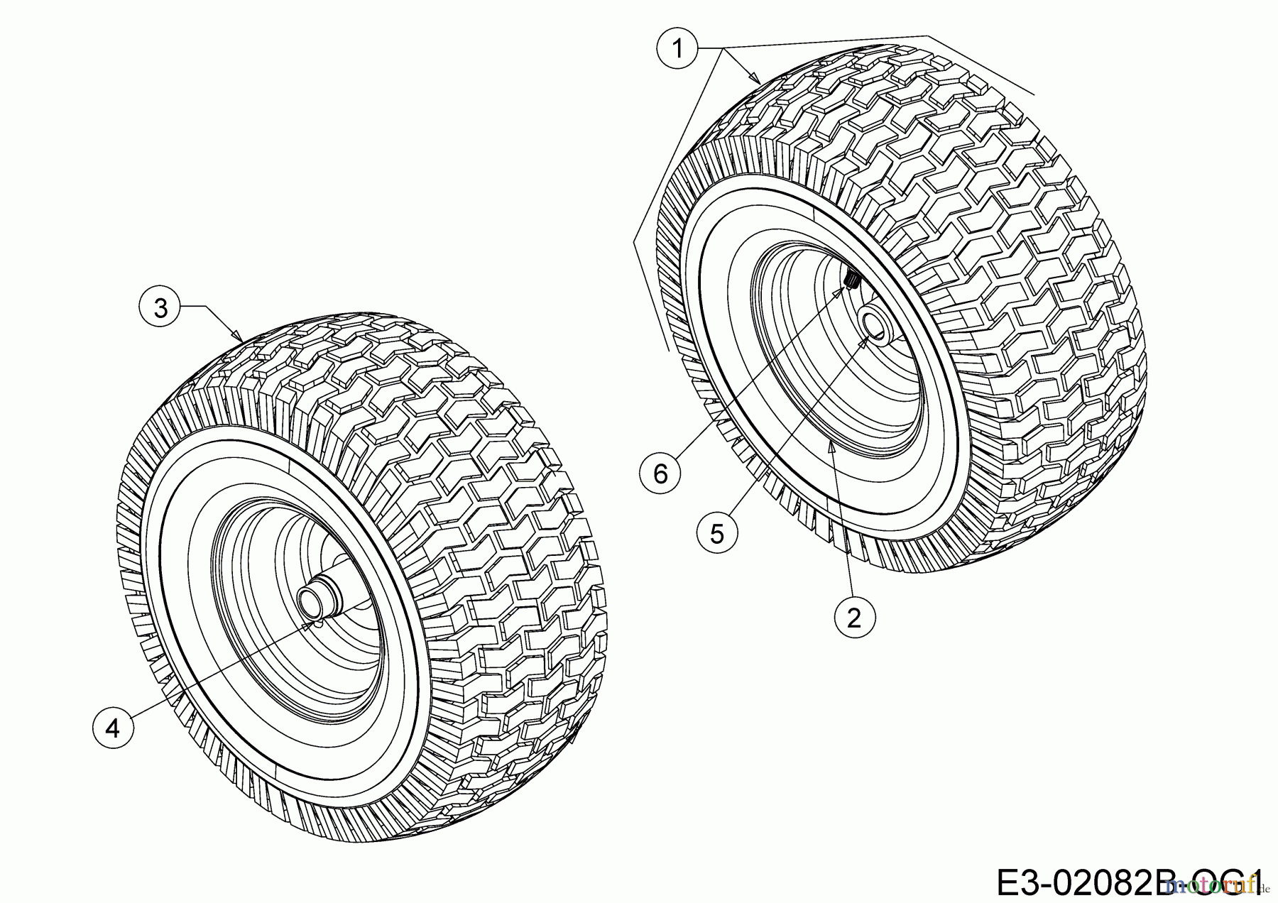  MTD Lawn tractors 115/92 B 13IH761E600  (2018) Front wheels 13x5