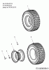 MTD Junior 115 13DH452C600 (2007) Listas de piezas de repuesto y dibujos Rear wheels 18x6.5 to 30.06.2013