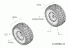 MTD JN 150 A 13AA488N678 (2004) Listas de piezas de repuesto y dibujos Front wheels