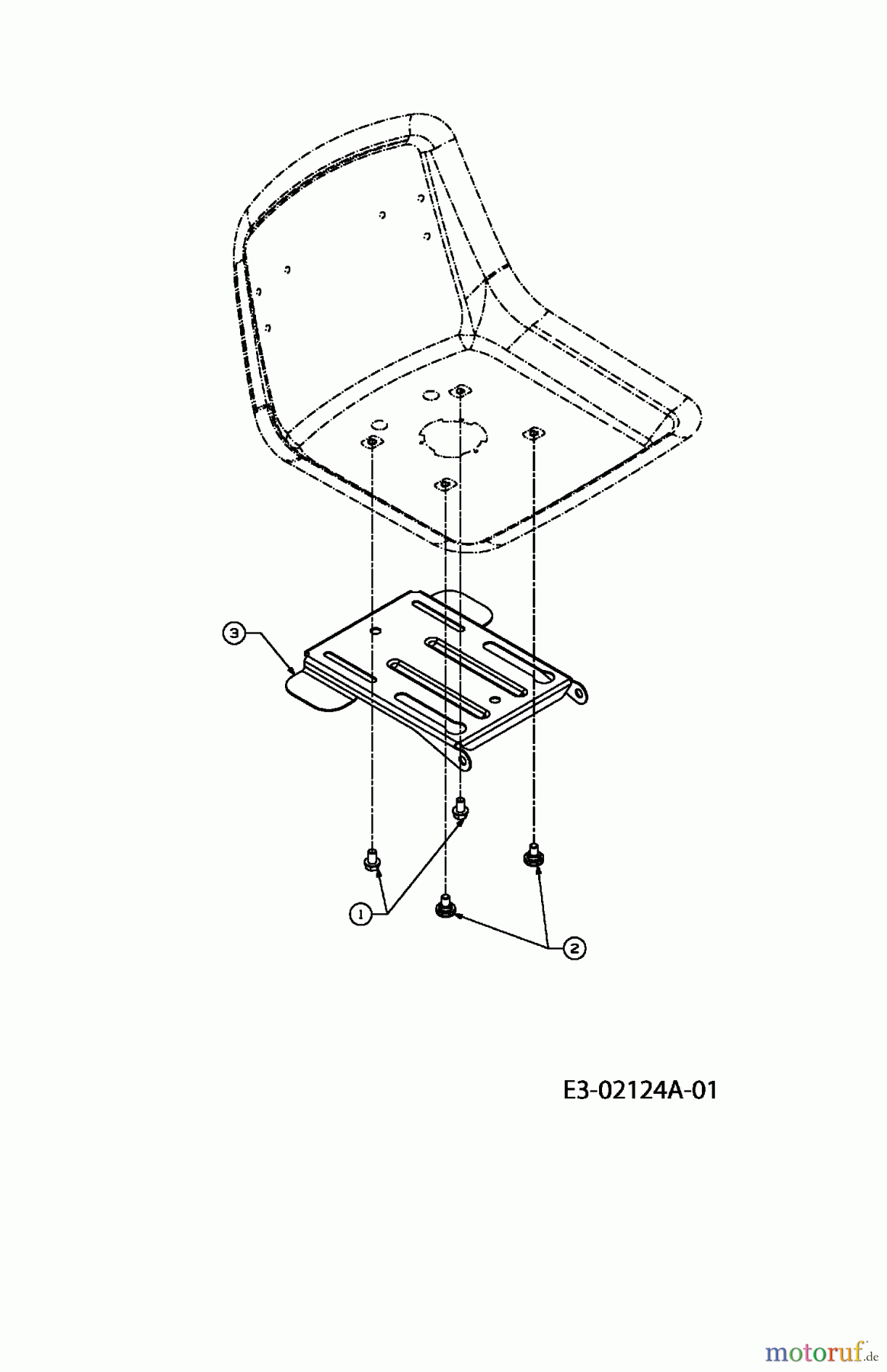  MTD Lawn tractors RH 155/92 13DA450E600  (2004) Seat bracket