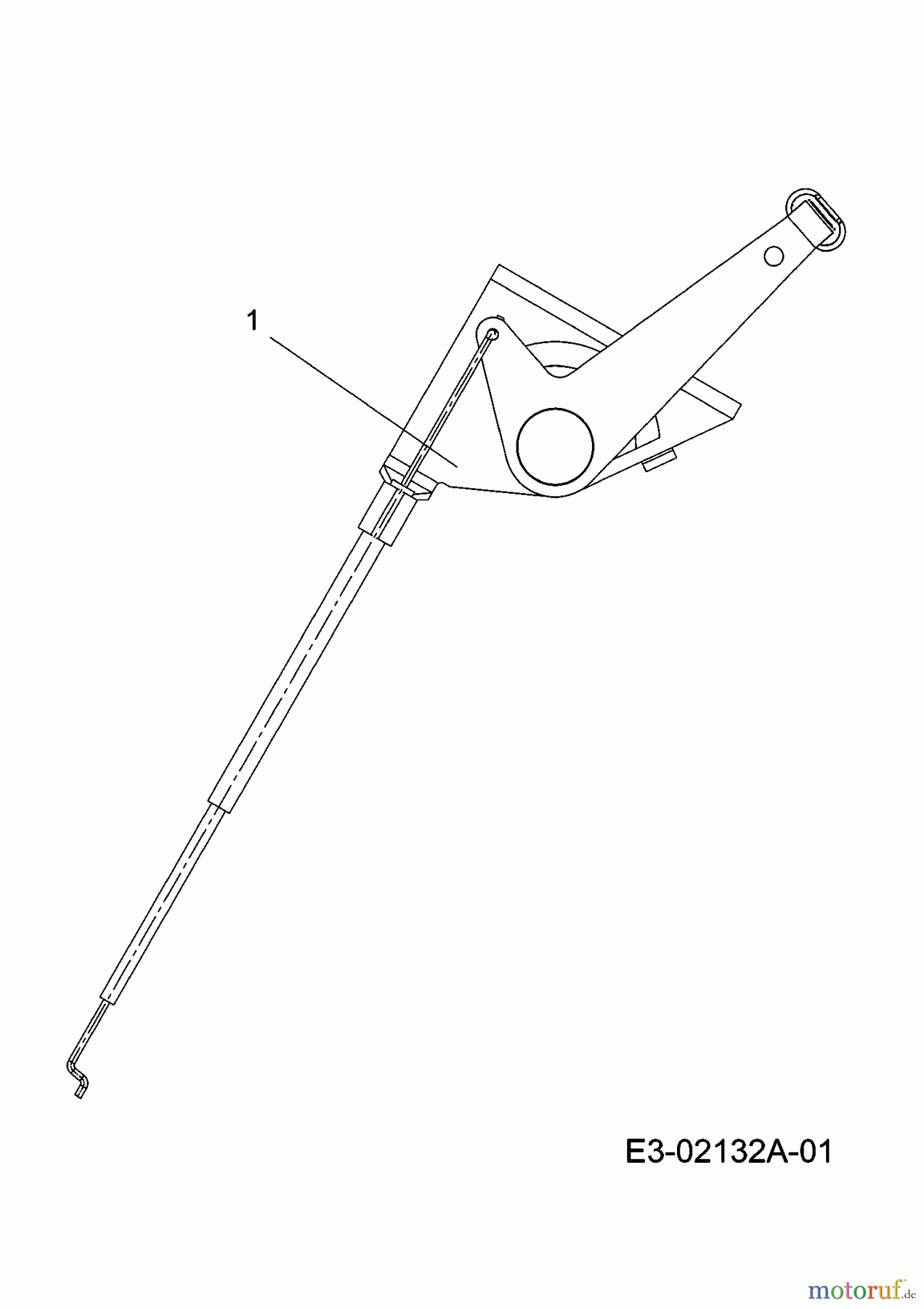  MTD Lawn tractors RS 115/96 13D1478F600  (2004) Throttle lever