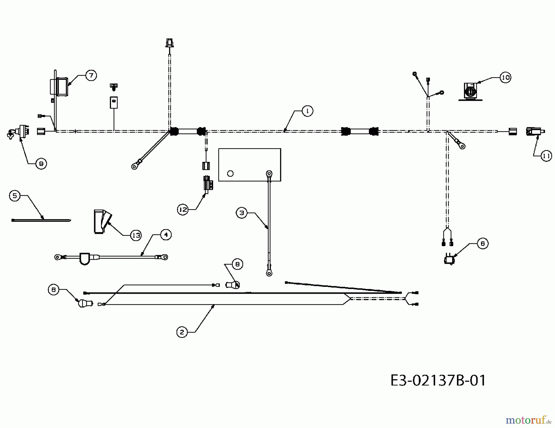  Raiffeisen Lawn tractors RMH 412-76 T 13DH477A628  (2005) Electric parts