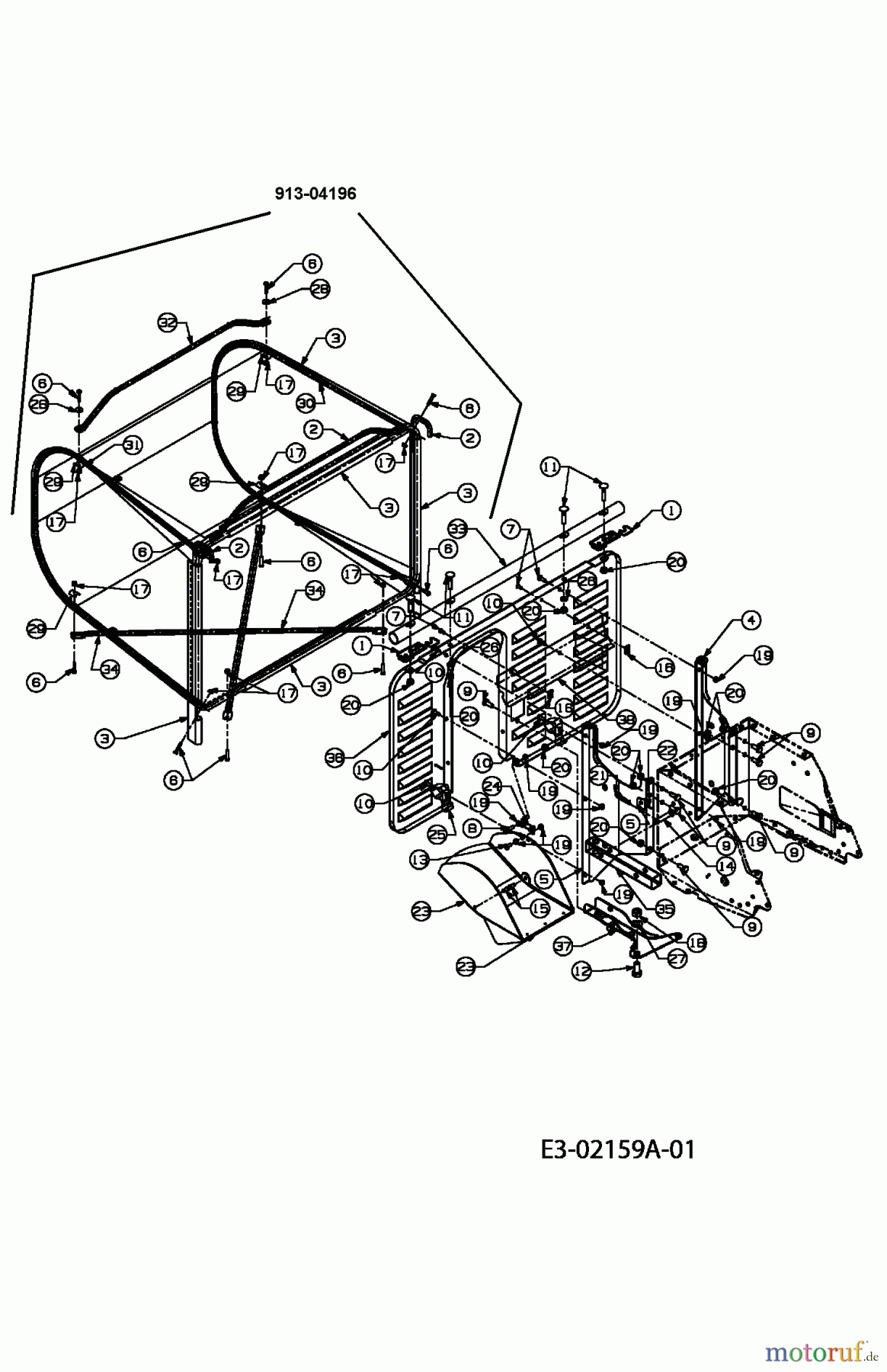  Lawnflite Lawn tractors 603 13DC479C611  (2004) Grass box