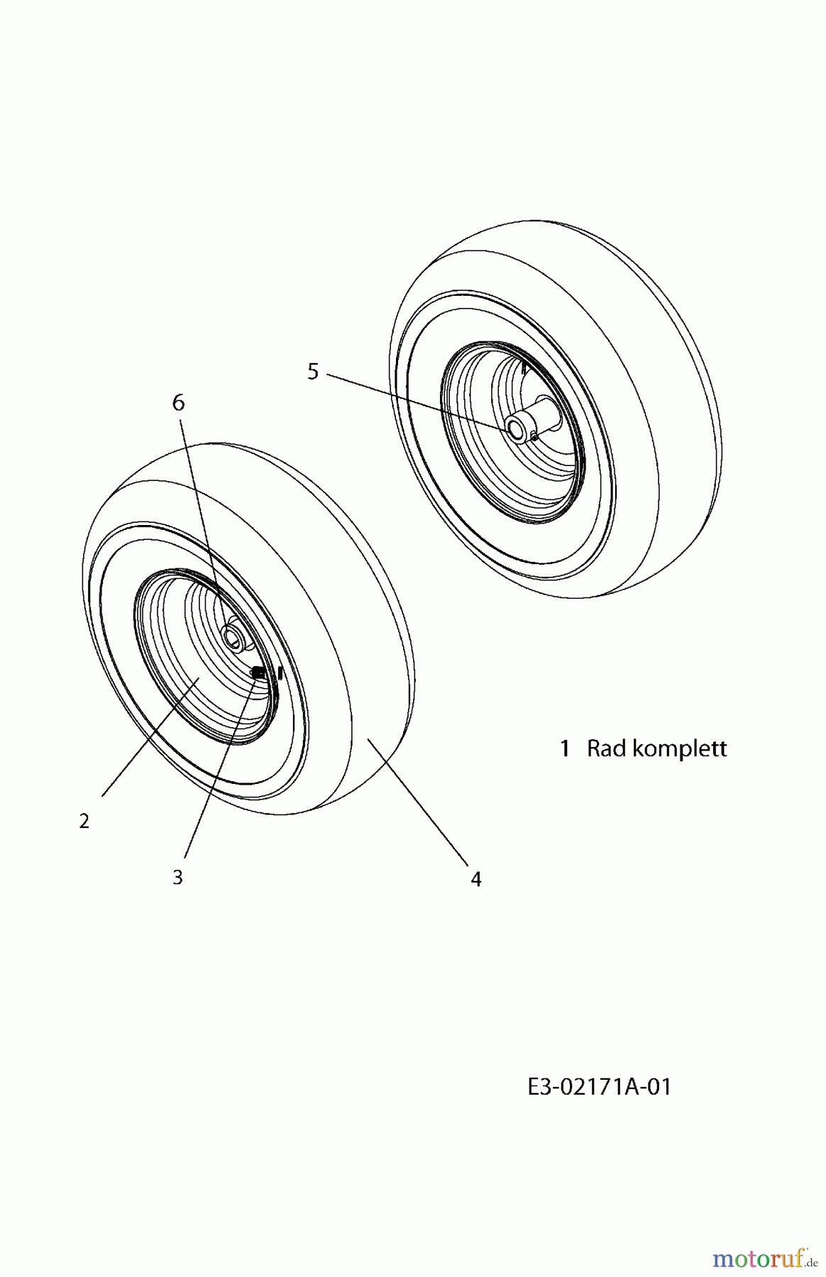  Fleurelle Lawn tractors AM 1150 13D1452B619  (2004) Front wheels 13x5