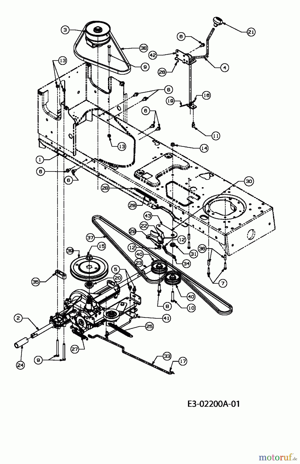  Yard-Man Lawn tractors AF 6135 13AA604F643  (2004) Drive system