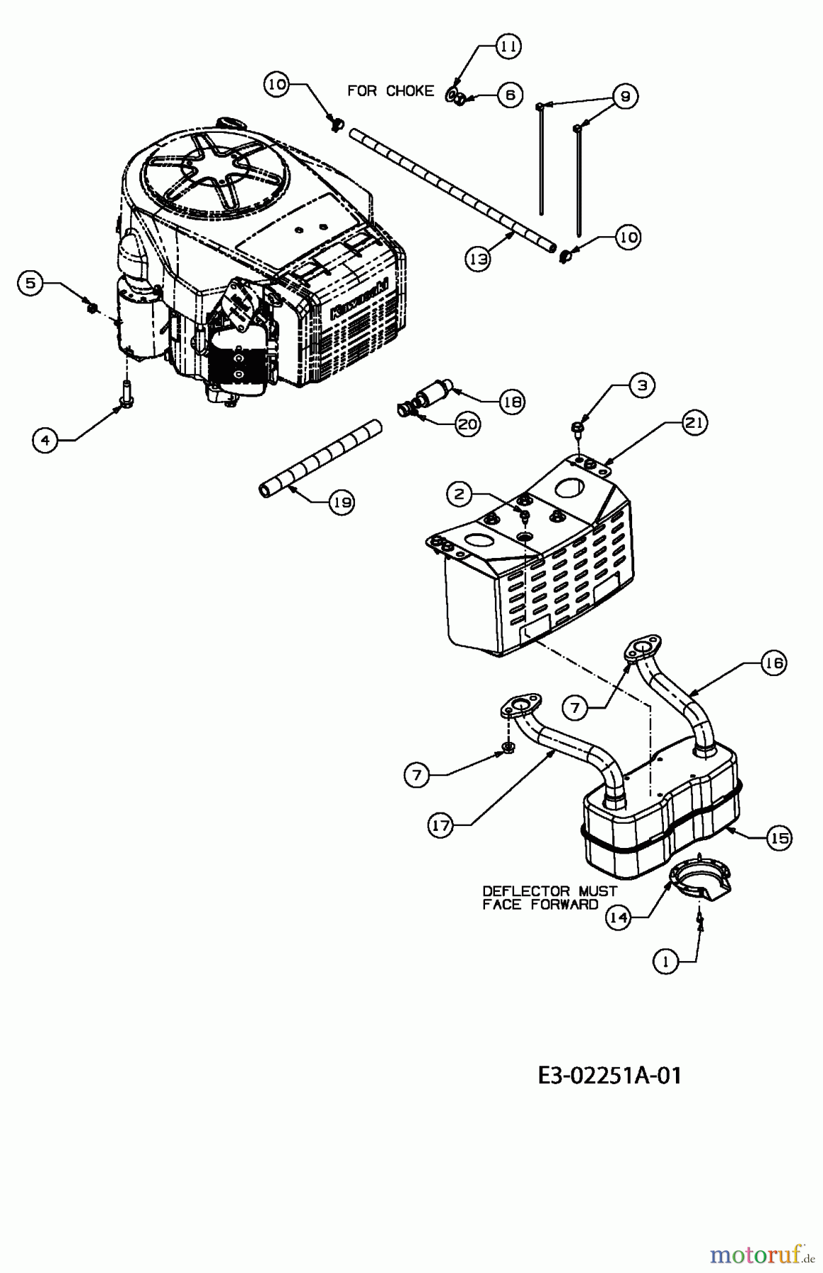  Gutbrod Lawn tractors DLX 107 SALK 13AI606G690  (2004) Engine accessories