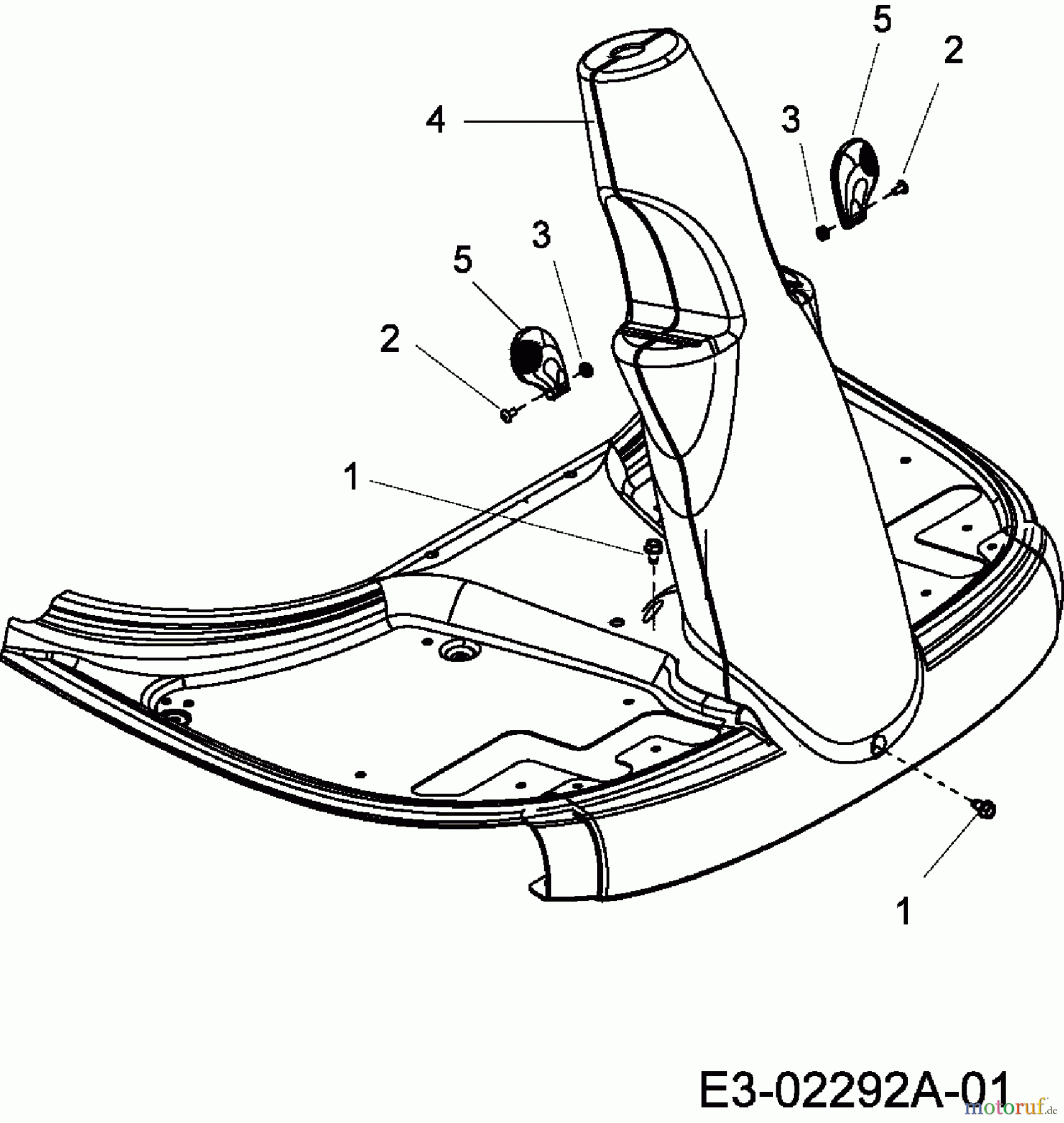  Yard-Man Lawn tractors DX 70 13C-334-643  (2007) Cover panels