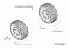MTD RS 115/96 13AH662F600 (2004) Listas de piezas de repuesto y dibujos Front wheels 15x6