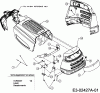 Bolens BL 125/76 T 13D1471C484 (2007) Listas de piezas de repuesto y dibujos Engine hood 1-Style