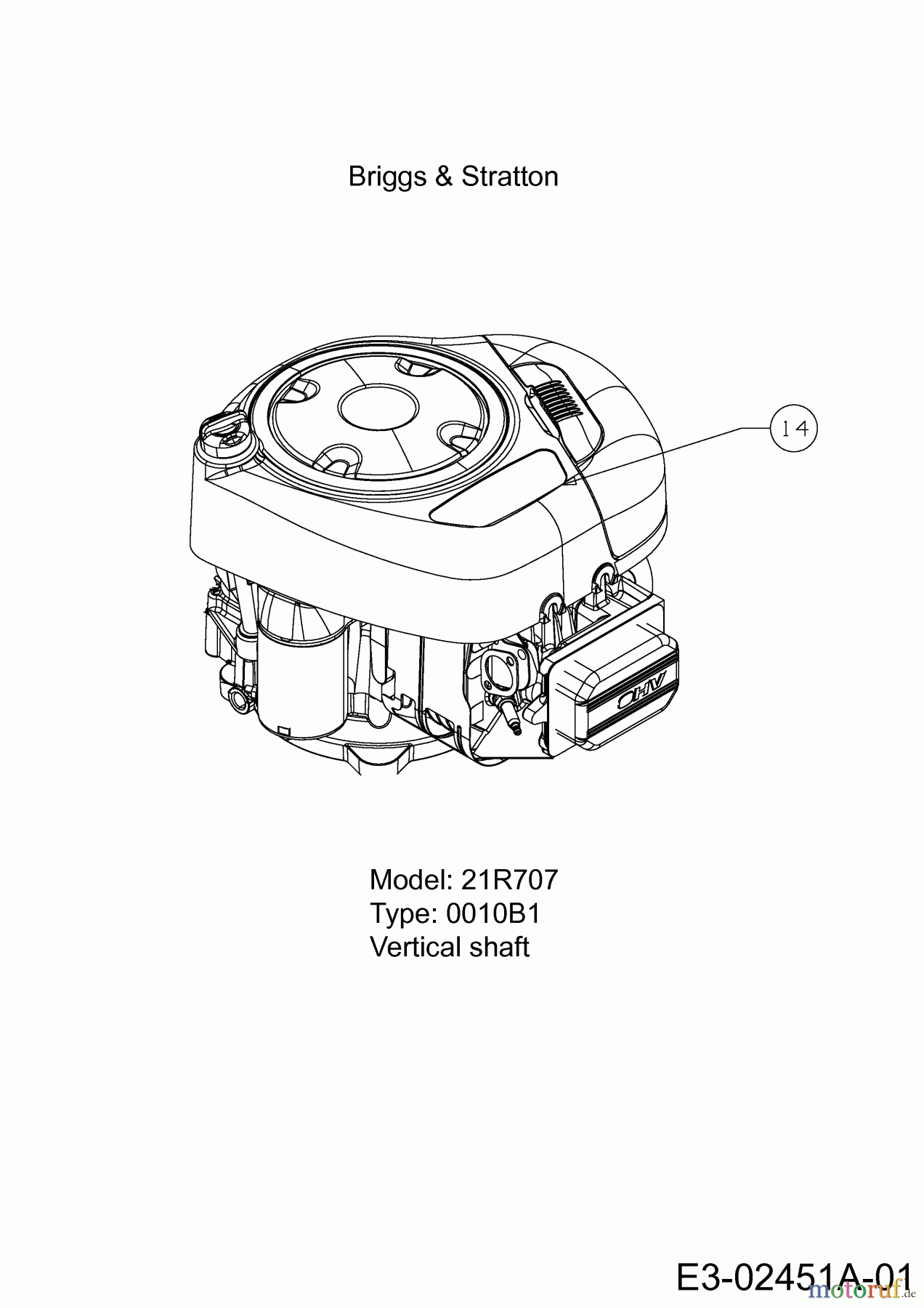  MTD Lawn tractors BE 92 T 13IH76KE648  (2018) Engine Briggs & Stratton