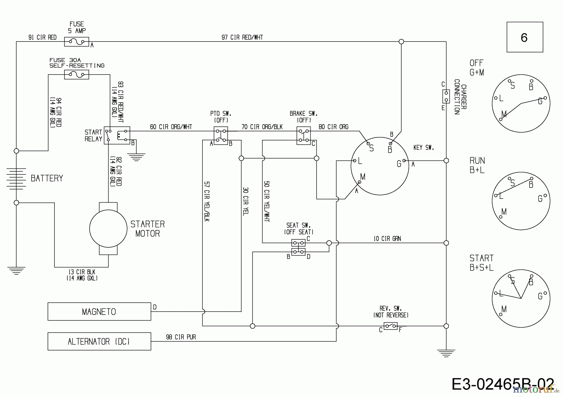  Cmi Lawn tractors 60 SDE 13A326JC620  (2016) Wiring diagram