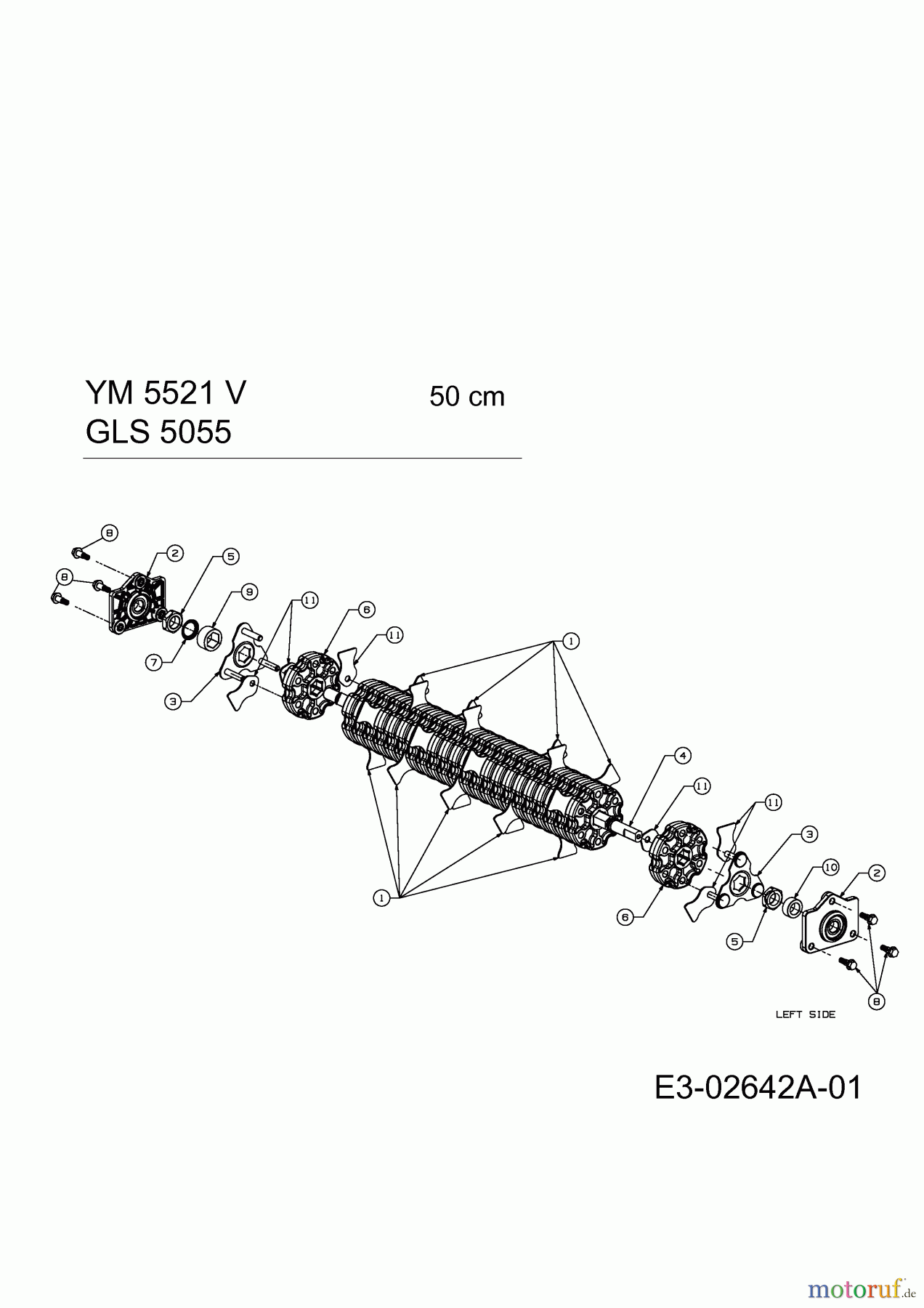  Gutbrod Petrol verticutter GLS 5055 16BG7B0E690  (2006) Cutter block