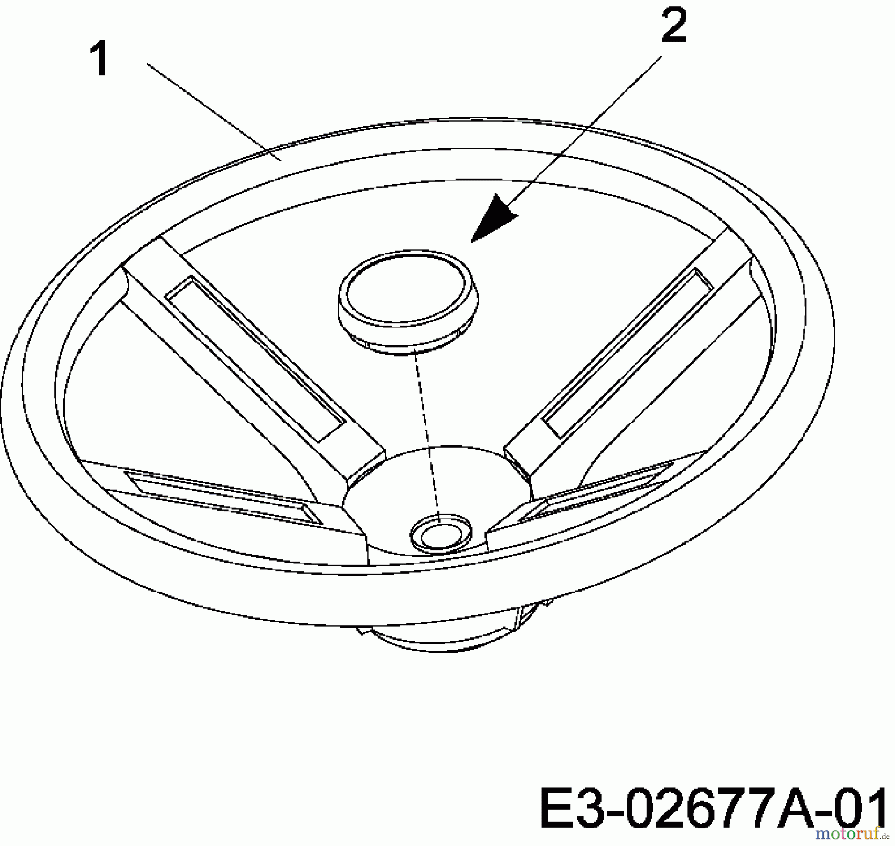  MTD untill 2011 Lawn tractors Pinto E-Start 13B5065-678  (2007) Steering wheel