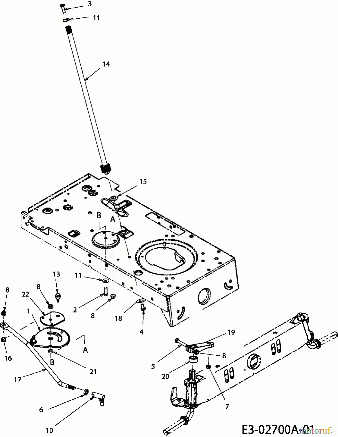  Variolux Lawn tractors V-RTS 135/96 T 13AH77TF620  (2009) Steering gear segment