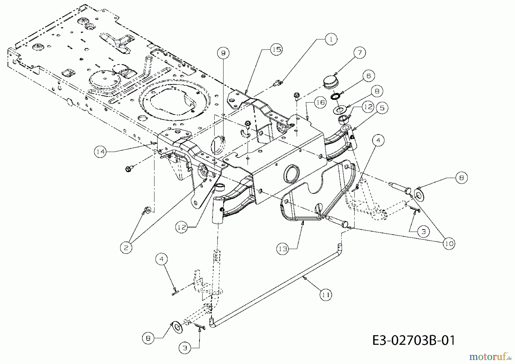  MTD untill 2011 Lawn tractors Platinum SD 20/107 H 13AP793G686  (2008) Front axle