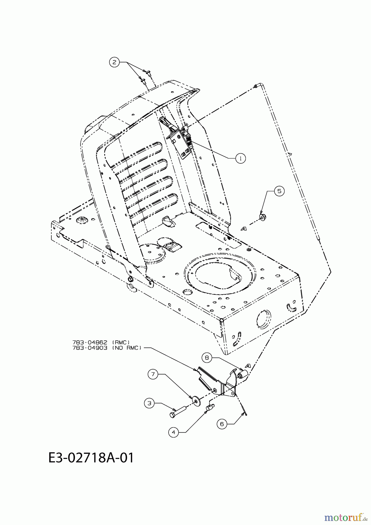  Black-Line Lawn tractors B 125/96 T 13AH768F683  (2008) Speed control, Pedals