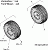 Oleo-Mac Polo 108/15.5 H 13AM799G636 (2006) Listas de piezas de repuesto y dibujos Front wheels