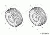 Bolens BL 175/107 T 13A3761G684 (2007) Listas de piezas de repuesto y dibujos Front wheels 15x6