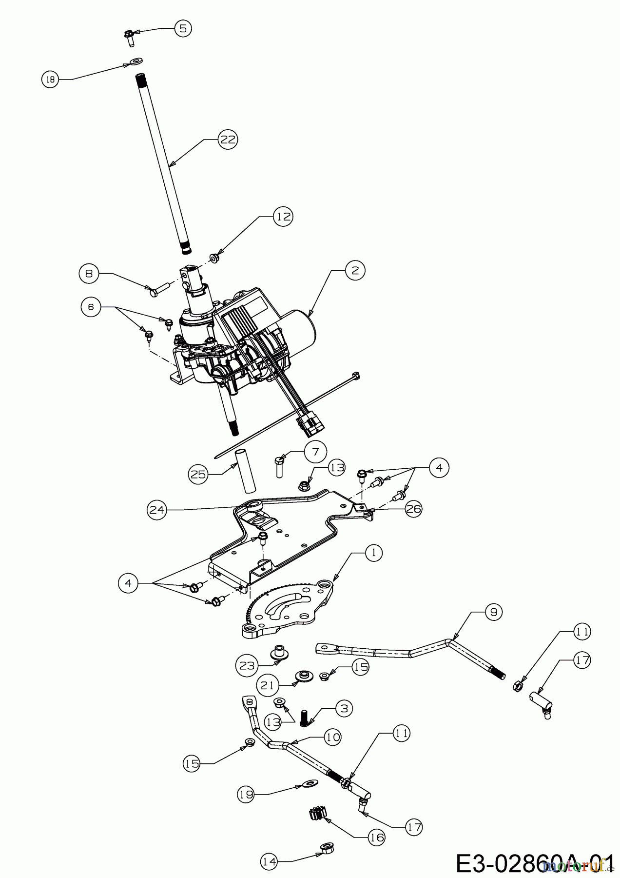  Cub Cadet Lawn tractors LGTX 1050 13AS92AP056  (2014) Steering