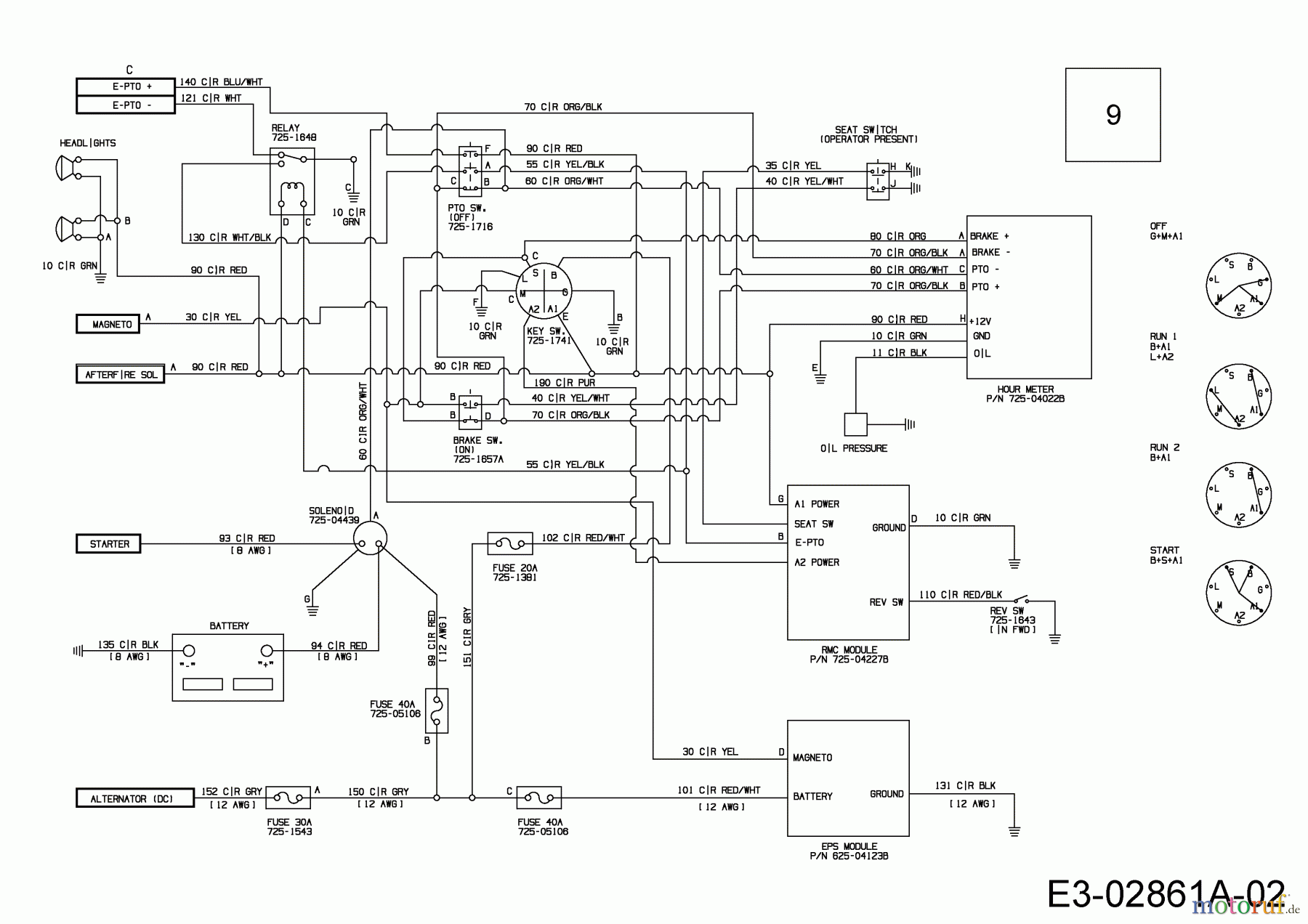  Cub Cadet Lawn tractors LGTX 1050 13AS92AP056  (2015) Wiring diagram