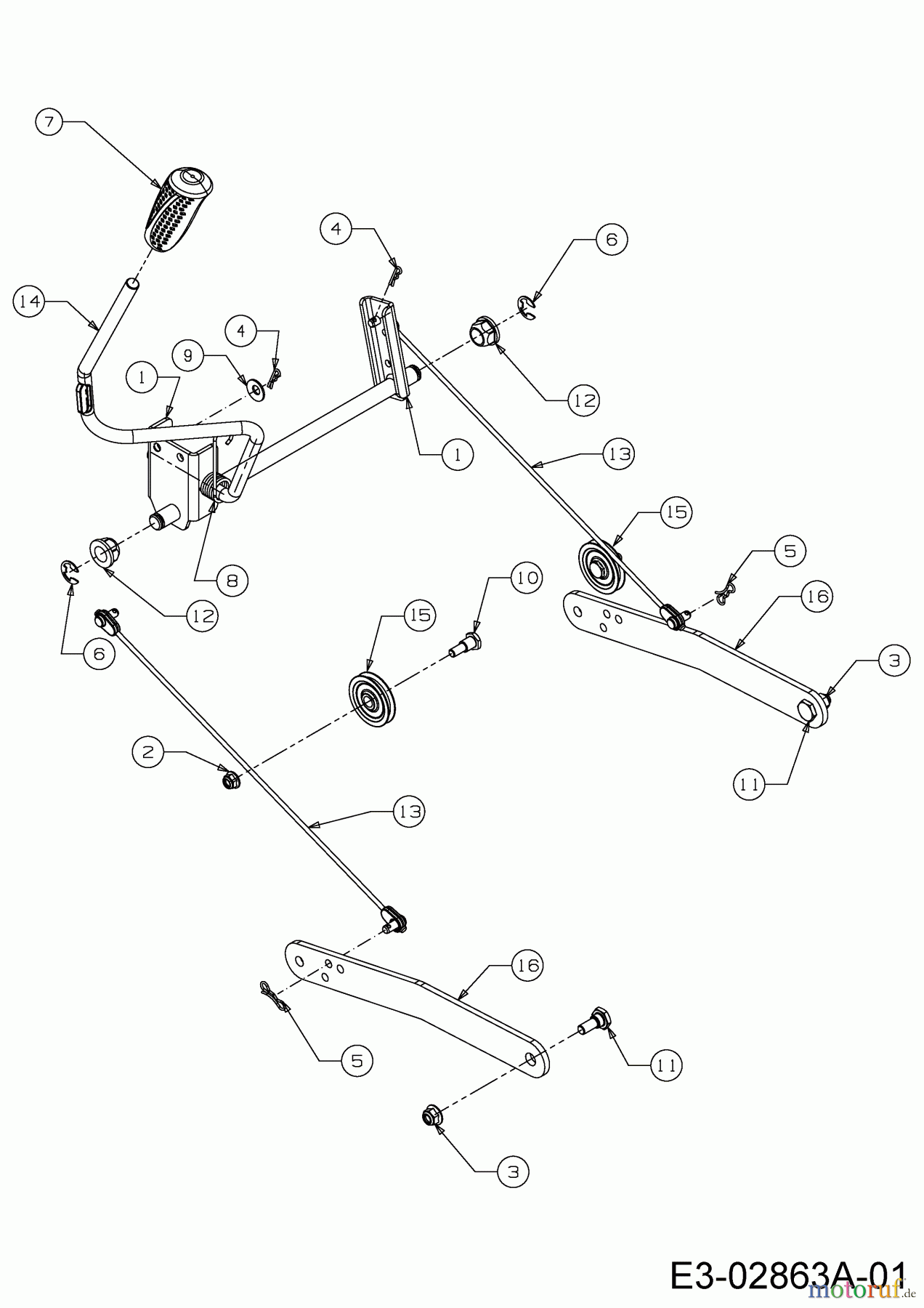  Cub Cadet Lawn tractors LGTX 1050 13AS92AP056  (2015) Deck lift