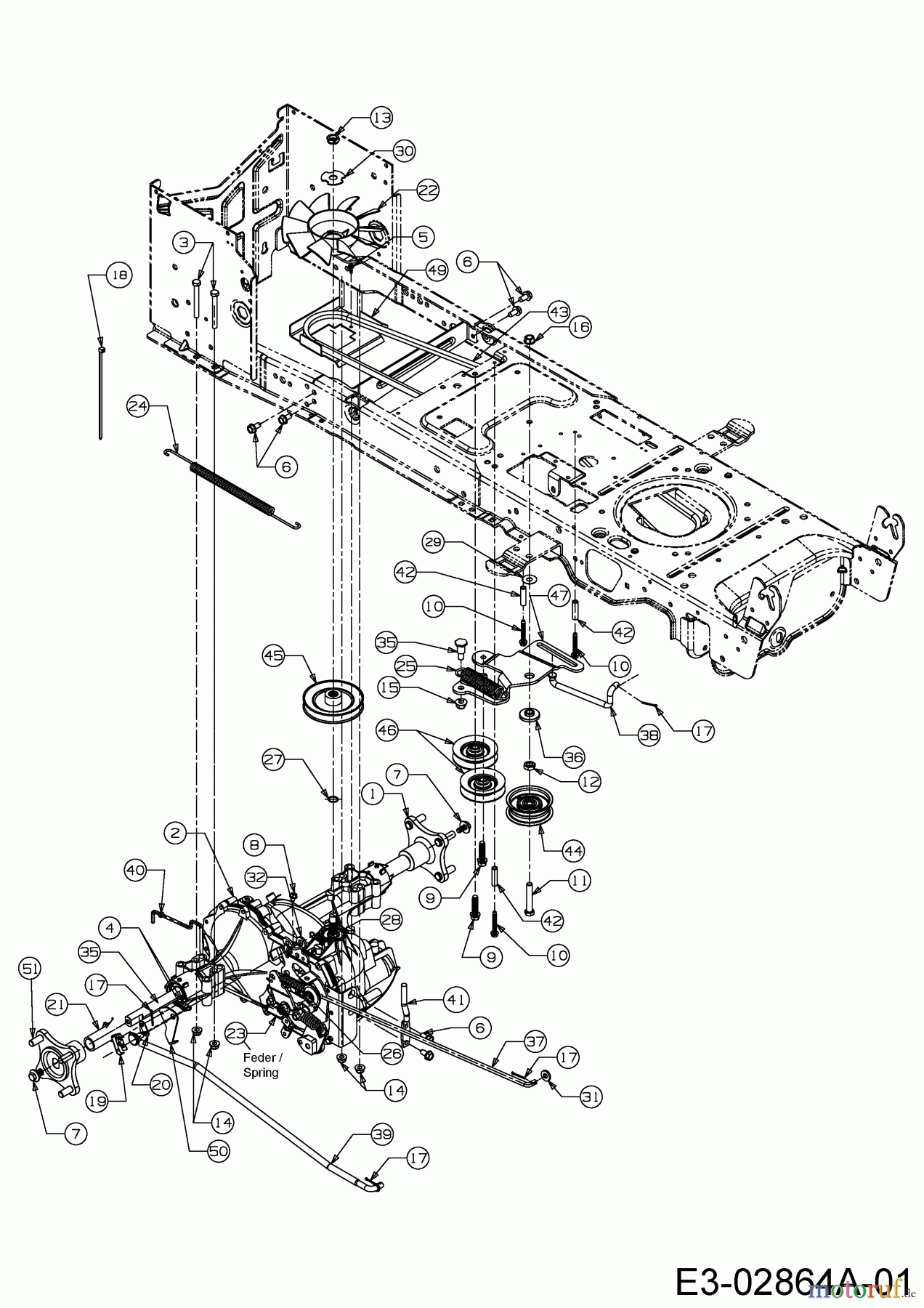  Cub Cadet Lawn tractors LGTX 1050 13AS92AP056  (2014) Drive system