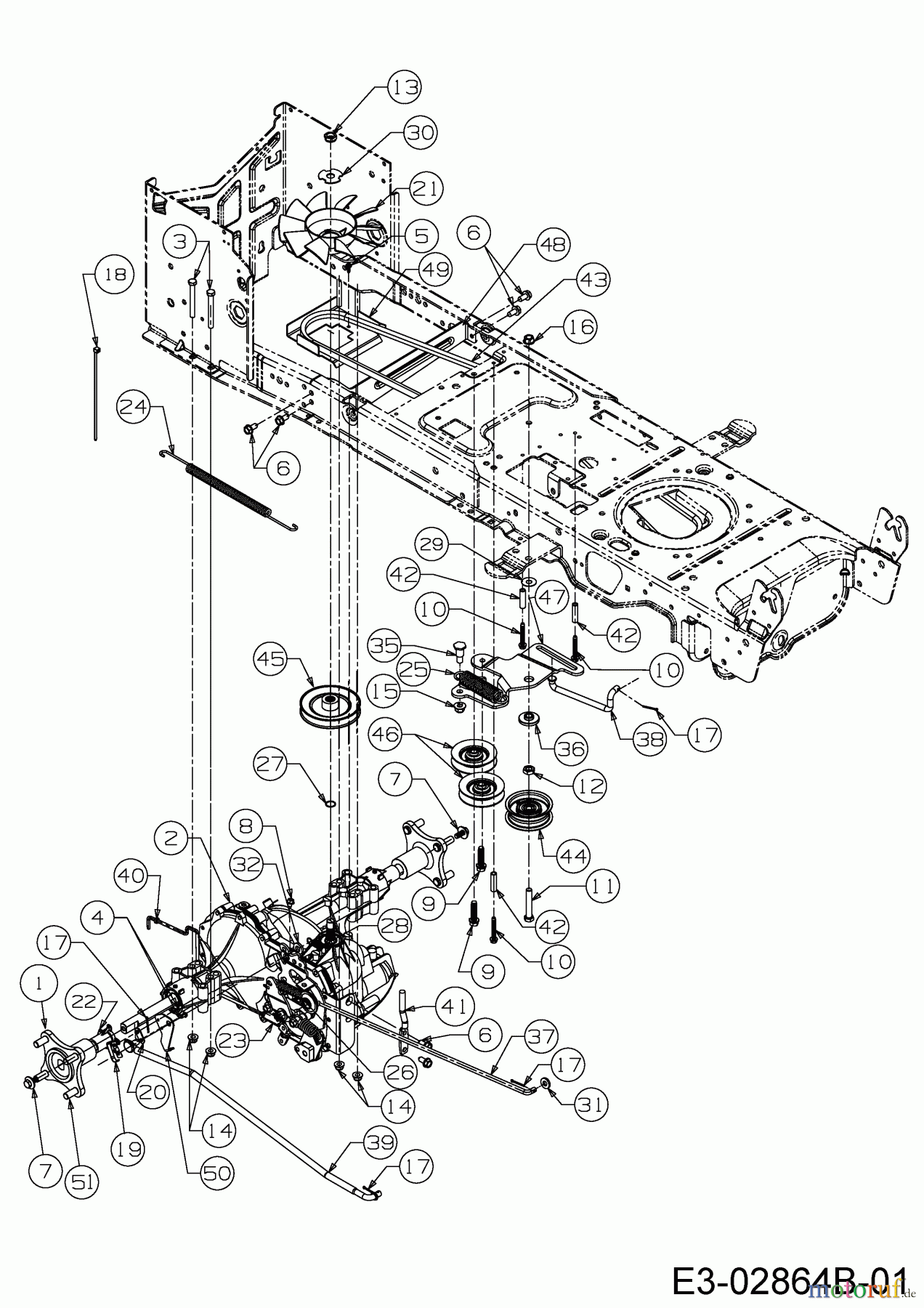  Cub Cadet Lawn tractors LGTX 1050 13AS92AP056  (2015) Drive system