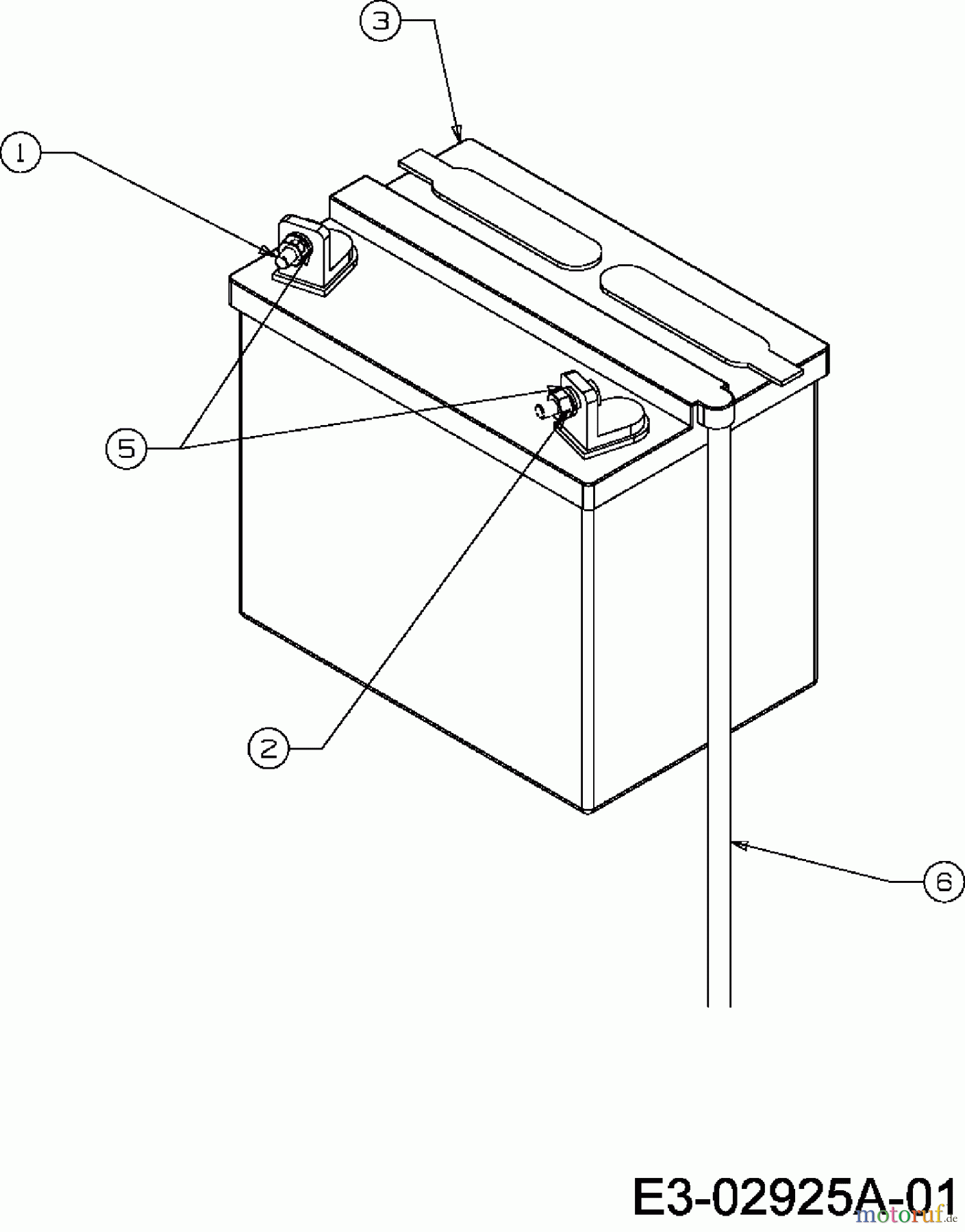  Massey Ferguson Lawn tractors MF 28-15 HO 13A-334-695  (2006) Battery