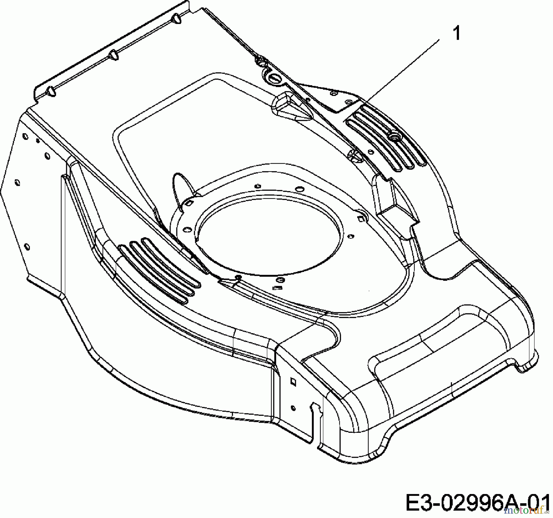  Merox Petrol mower self propelled MX 45 BRBS 12EST58I667  (2007) Deck housing