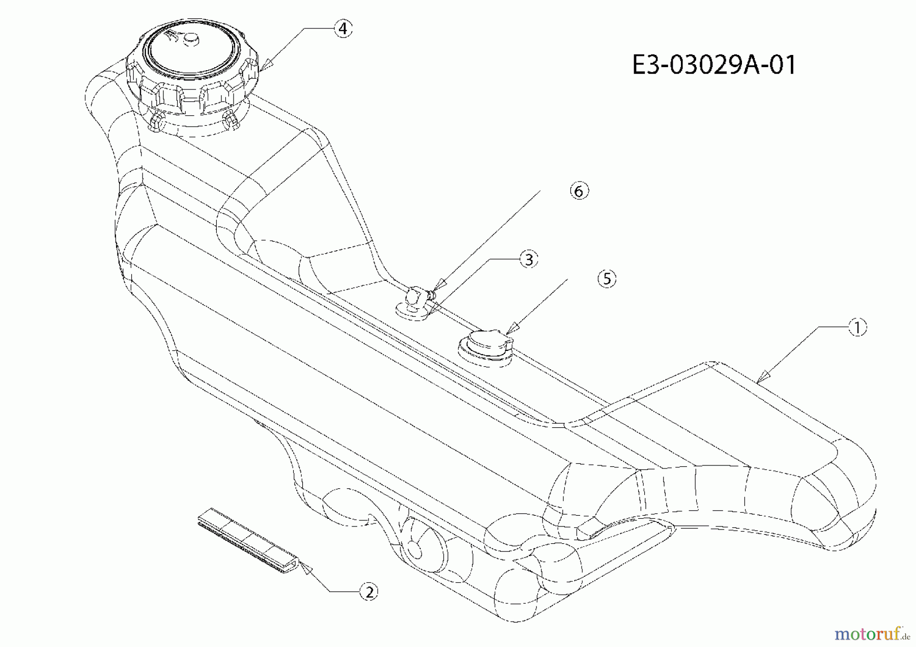  Cub Cadet Garden tractors HDS 3235 14B-692-603  (2008) Fuel tank