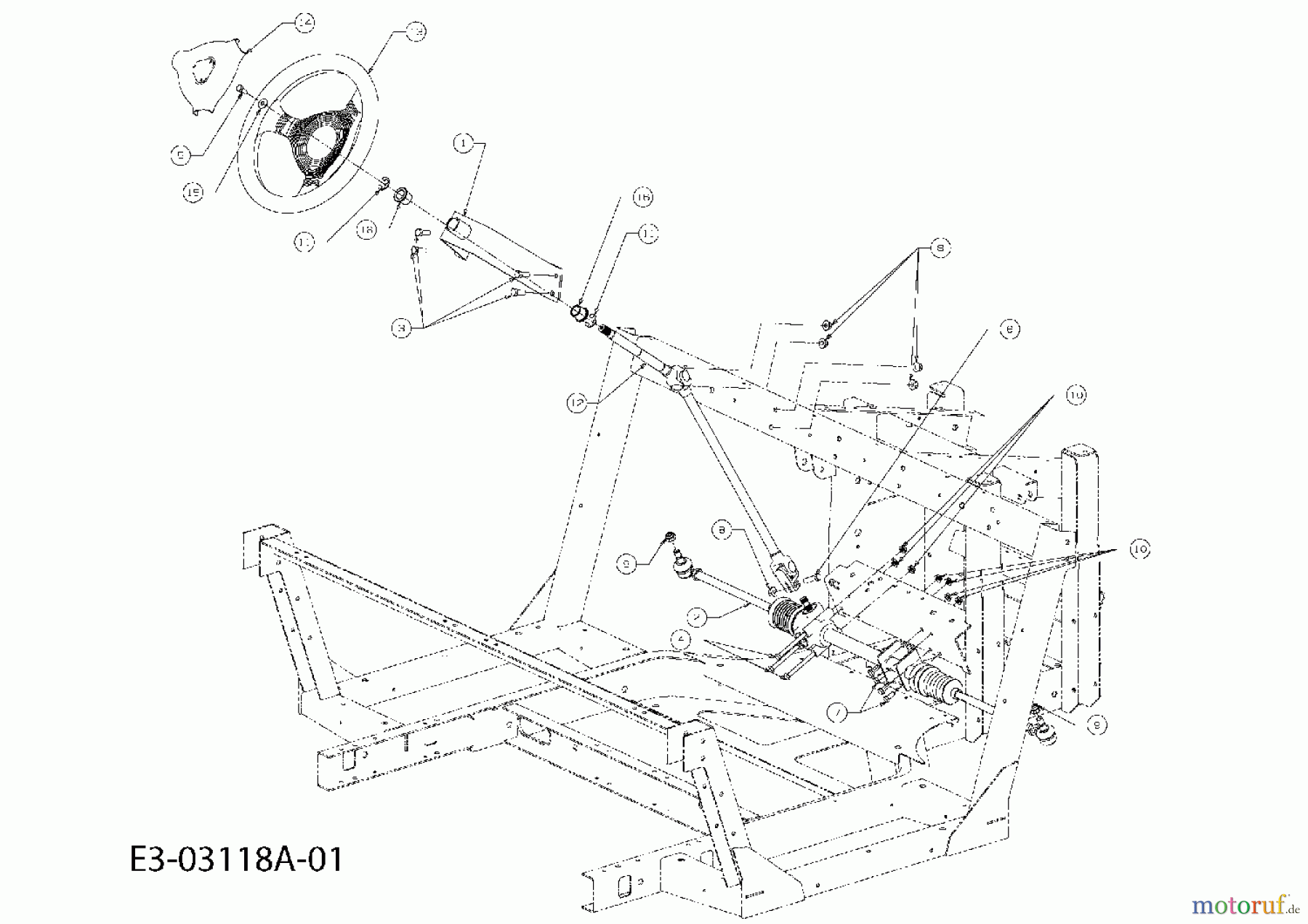  Massey Ferguson Utility Vehicle MF 20 MD 37AP468D695  (2007) Steering