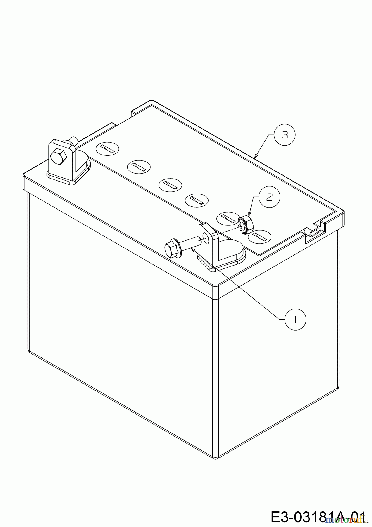  Cub Cadet Zero Turn All Rounder 1050 17AH9BKP603  (2008) Battery