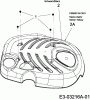 Mastercut SP 460 HW 12C-J6JD659 (2009) Listas de piezas de repuesto y dibujos Engine hood M1